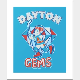 Defunct Dayton Gems Hockey Team Posters and Art